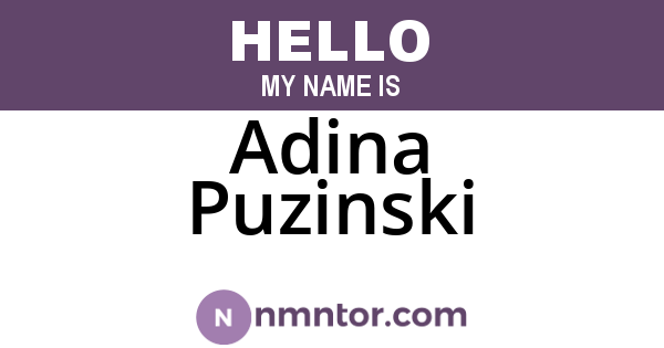 Adina Puzinski