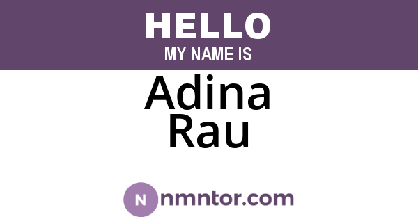 Adina Rau