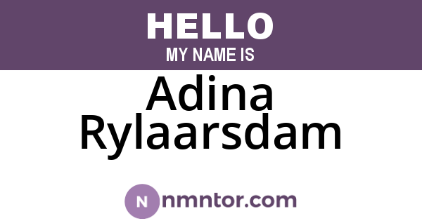 Adina Rylaarsdam