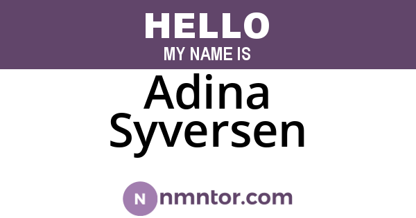 Adina Syversen