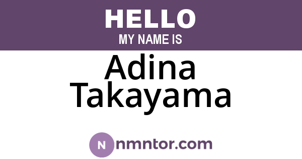 Adina Takayama