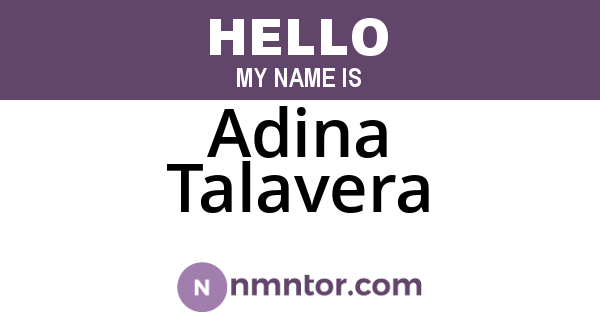 Adina Talavera