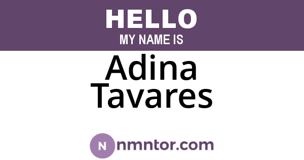 Adina Tavares