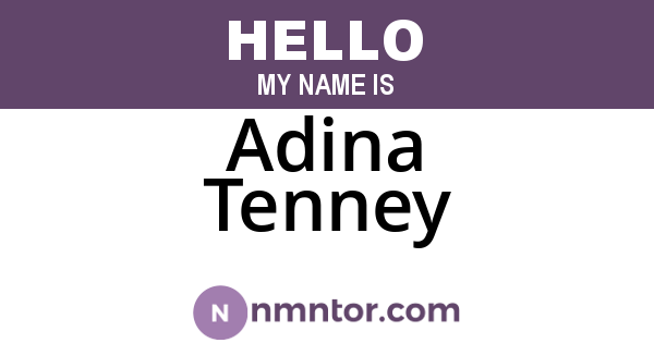 Adina Tenney