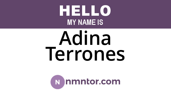 Adina Terrones