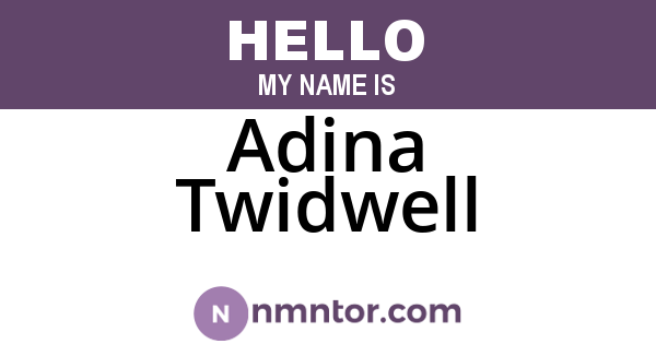 Adina Twidwell