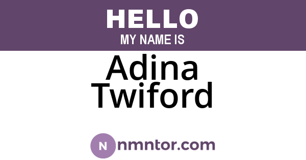 Adina Twiford