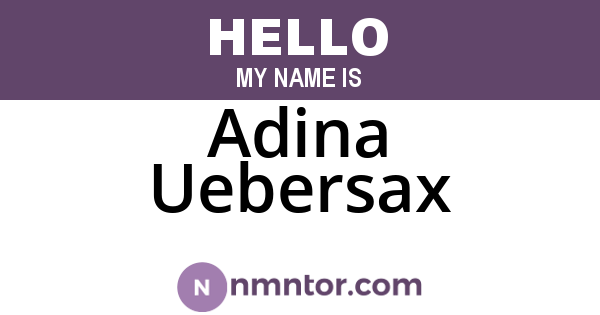 Adina Uebersax