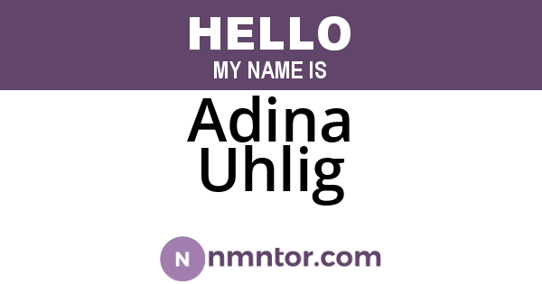 Adina Uhlig