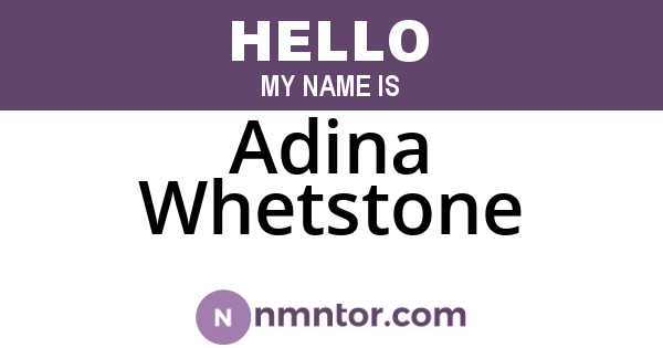 Adina Whetstone