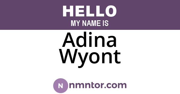 Adina Wyont