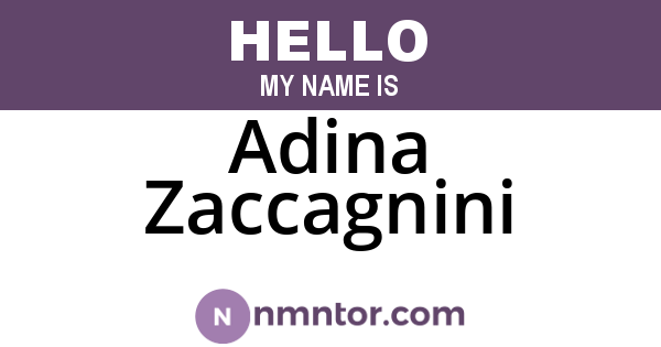 Adina Zaccagnini