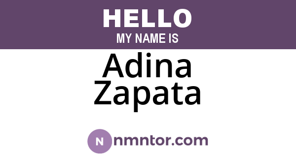 Adina Zapata