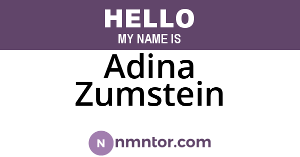 Adina Zumstein
