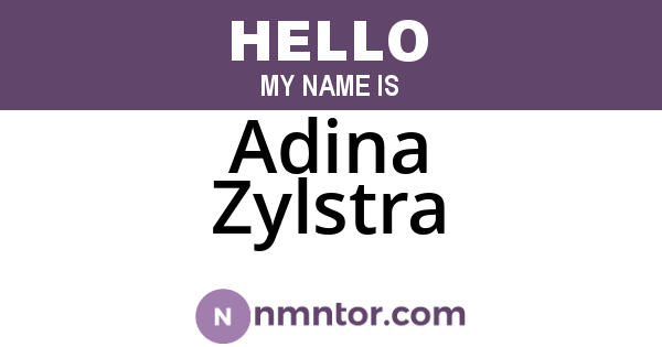 Adina Zylstra
