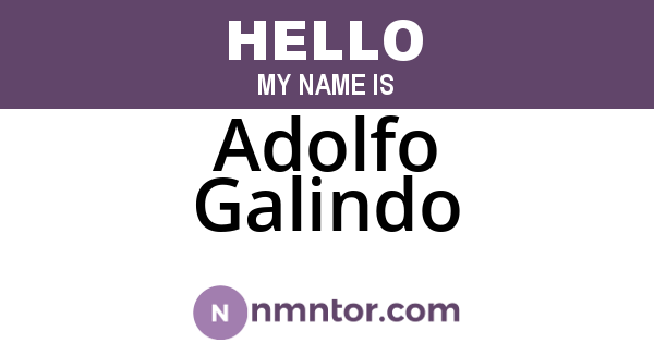 Adolfo Galindo