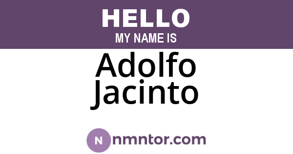 Adolfo Jacinto