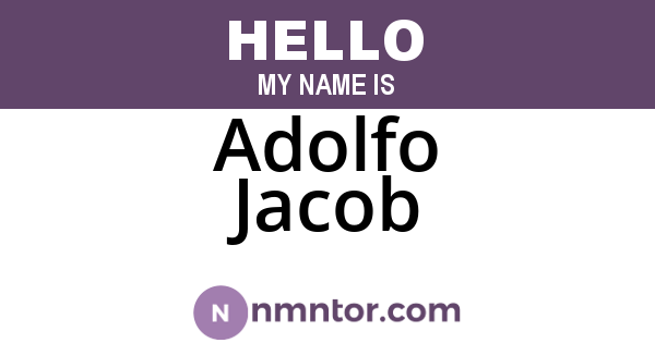 Adolfo Jacob