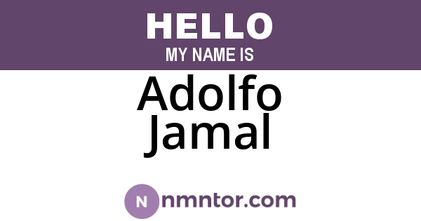 Adolfo Jamal