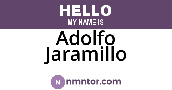 Adolfo Jaramillo