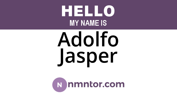 Adolfo Jasper