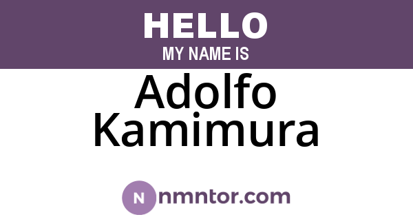 Adolfo Kamimura