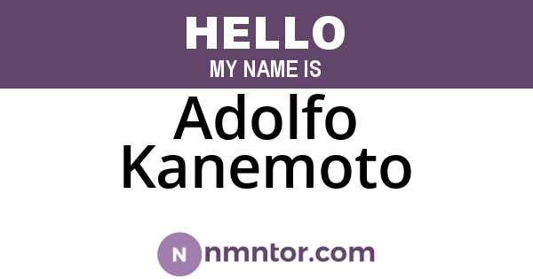 Adolfo Kanemoto