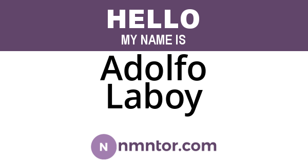 Adolfo Laboy