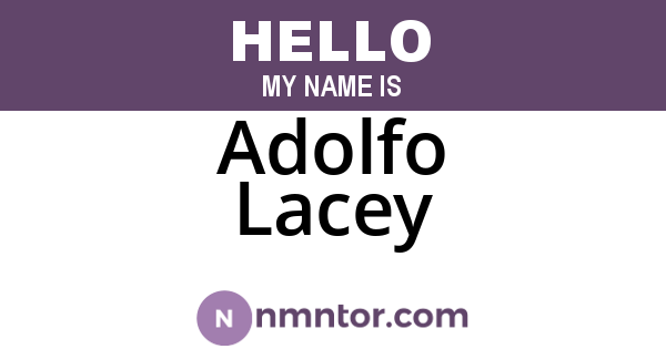 Adolfo Lacey