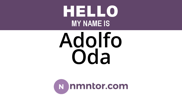 Adolfo Oda