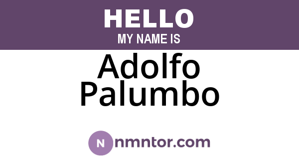 Adolfo Palumbo