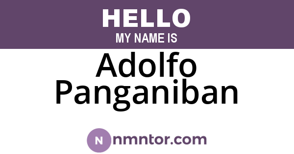 Adolfo Panganiban