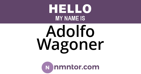 Adolfo Wagoner