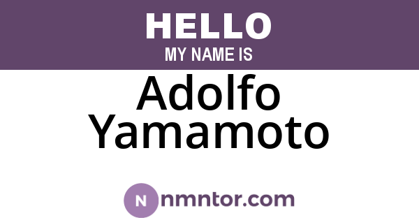 Adolfo Yamamoto