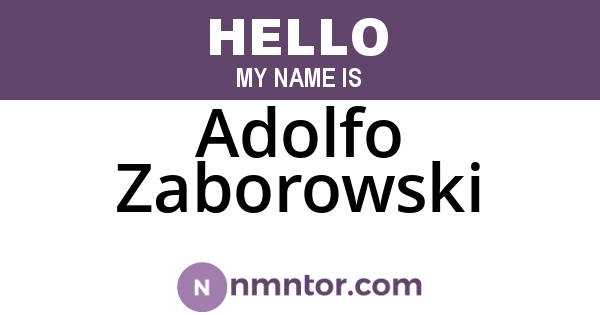Adolfo Zaborowski