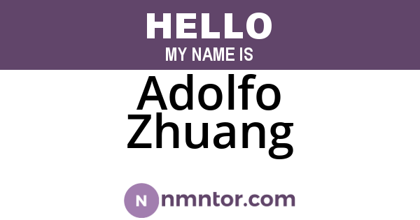 Adolfo Zhuang