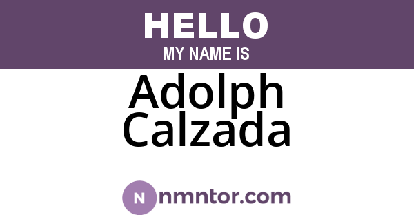 Adolph Calzada