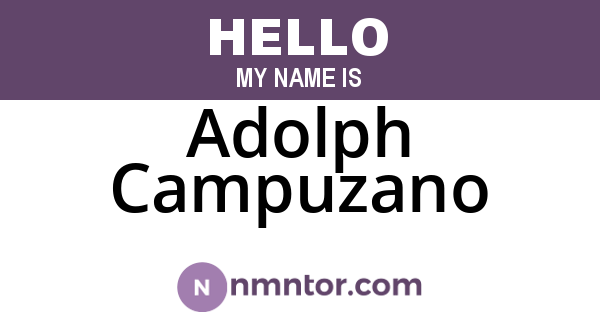 Adolph Campuzano