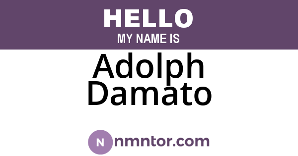 Adolph Damato
