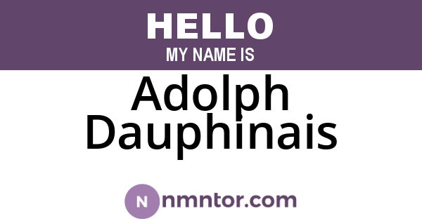 Adolph Dauphinais