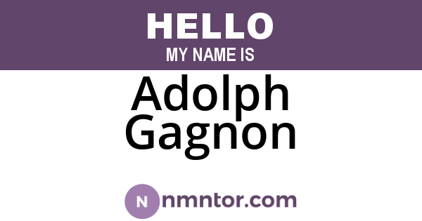 Adolph Gagnon