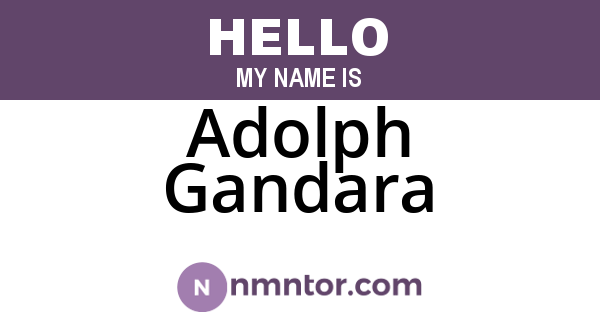 Adolph Gandara