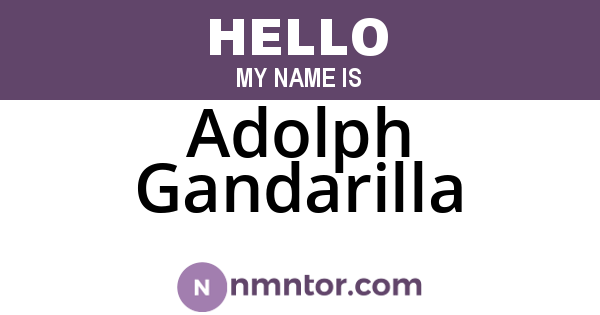Adolph Gandarilla