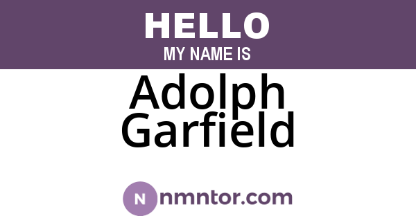 Adolph Garfield