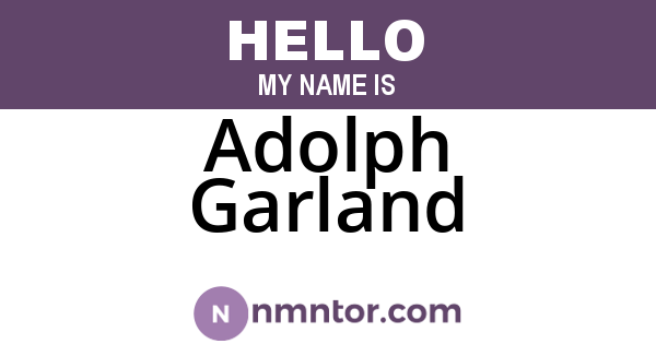 Adolph Garland