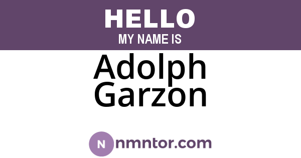 Adolph Garzon