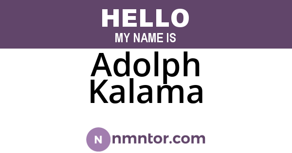 Adolph Kalama