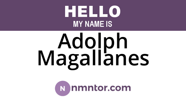 Adolph Magallanes