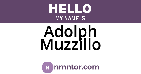 Adolph Muzzillo