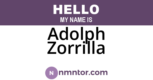 Adolph Zorrilla